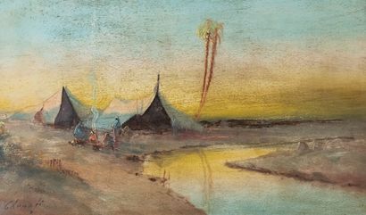 CHENAFI (Orientalist school of the late 19th...