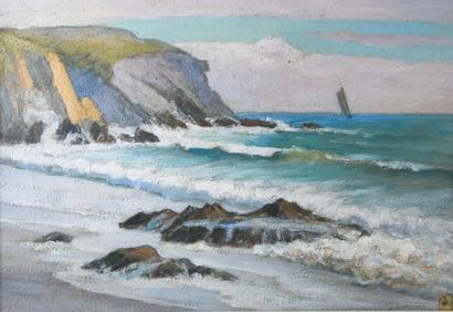 Georges LORGEOUX (1871-1953)
The Beach [Brittany]
Oil...