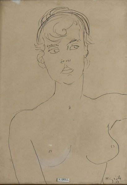Henriette GRÖLL (1906-1996)
Nude in Bust,...