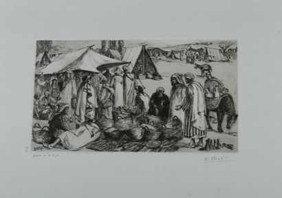 Edmond VALÈS (1918-2001)
Souk at M'rirt,...