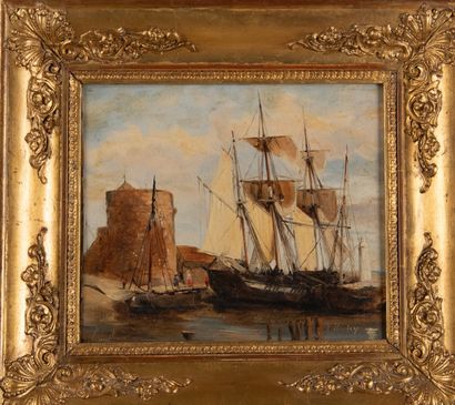T. RUBY (19th century)
Three masts moored...