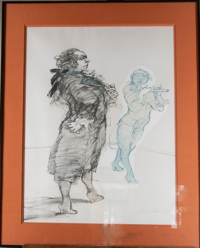 Claude WEISBUCH (1927-2014)
Two musicians
Color...
