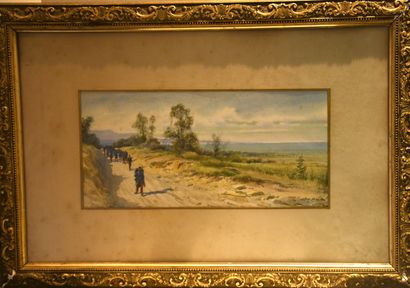 Pierre COMBA (1859-1934)
Soldats en marche...