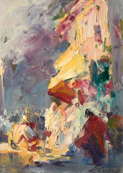 Gabriel GRIFFON (1866-1938)
Orientalist scene
Oil...