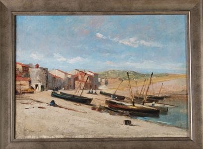 Marius MANIQUET (1822-1897)
Petit port de...