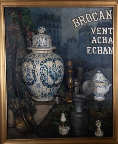 Roger ZEIMERT (1907-1986)
Brocante
Oil on...