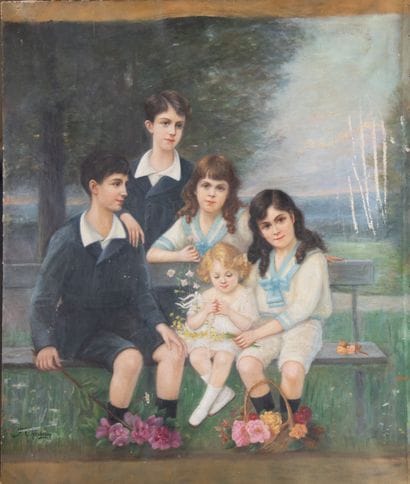 Francine CHARDERON (1861-1928)
Four boys...