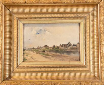 Camille DUFOUR (1841-1933)
Le canal à Episy...
