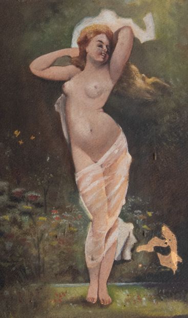 Naive school circa 1900
Nude bather with...
