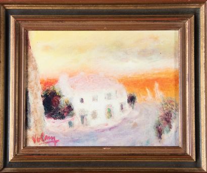 Jean VOLANG (1921-2005)
Houses by the sea
Oil...