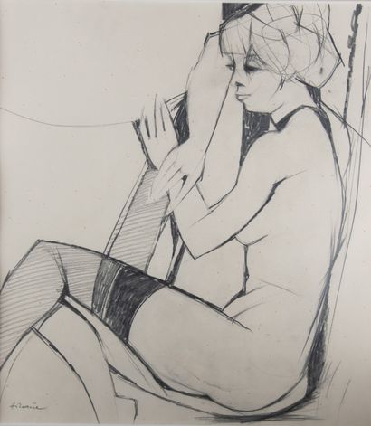Camille HILAIRE (1916-2004)
Nude, 1967
Black...