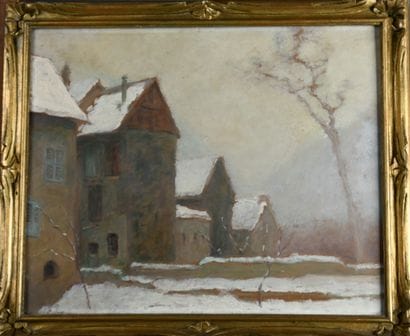 Charles BOUTHÉON (1877-1949)
Village d’Auvergne...