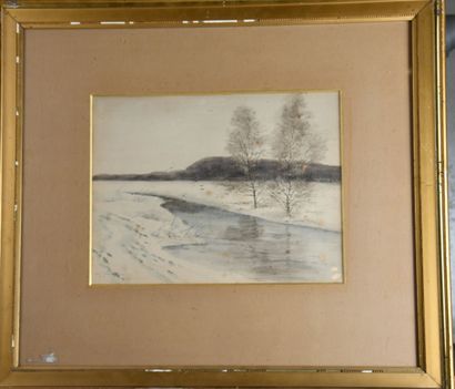 Ivan KOWALSKY (1839-1937)
Paysage d’hiver...