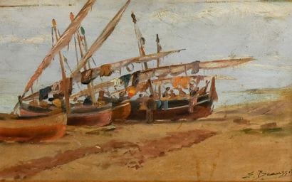 Émile BEAUSSIER (1874-1943)
Bateaux de pêche...