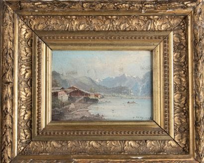 V. PHILIPSON (XIXème siècle)
Paysage alpin...