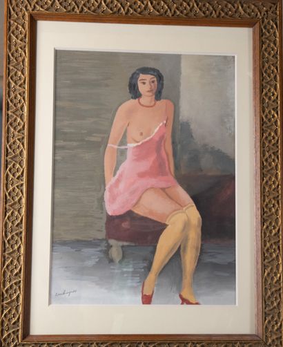 Louis TOUCHAGUES (1893-1974)
Bare Woman with...