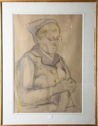 Frédéric MONTENARD (1849-1926)
La brodeuse...