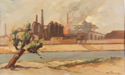 Antoine BAZIN (1887-11951)
Paysage industriel
Huile...
