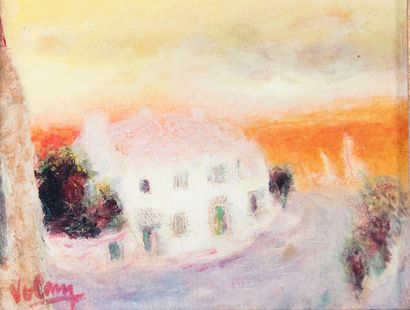 Jean VOLANG (1921-2005)
Houses by the sea
Oil...