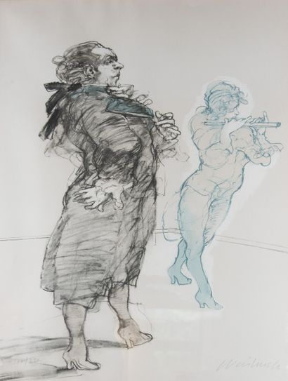 Claude WEISBUCH (1927-2014)
Two musicians
Color...