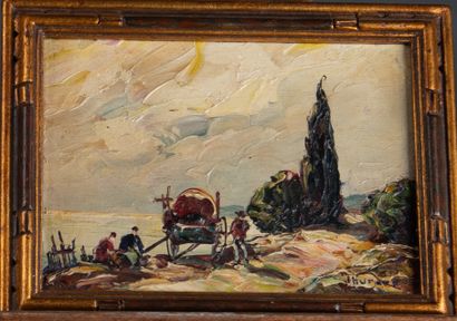 Joseph HURARD (1887-1956)
Halt at the seaside
Oil...