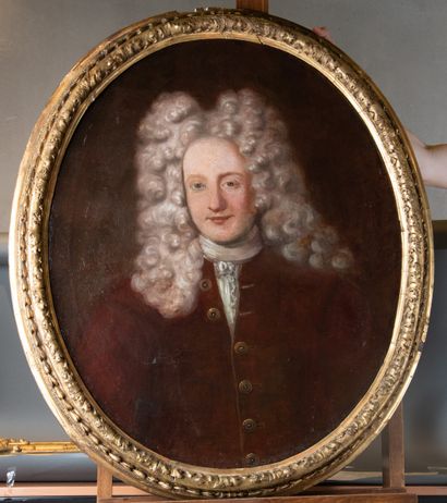 17th century French school 
Portrait of a...