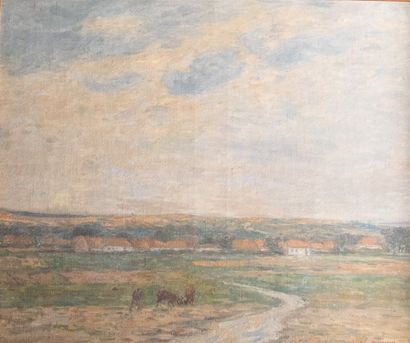 Henri DUHEM (1860-1941)
Village in the dune
Oil...