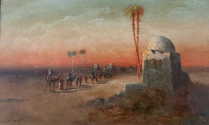CHENAFI (Orientalist school of the late 19th...