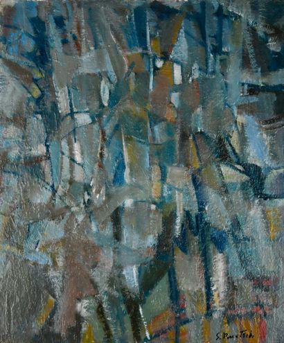 3, Suzanne BRIANÇON-RUETSCH (1902-2003)
Abstraction
Oil...