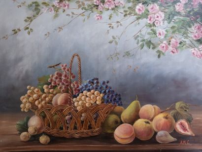 École française vers 1900, monogramme A.M.C
Panier...