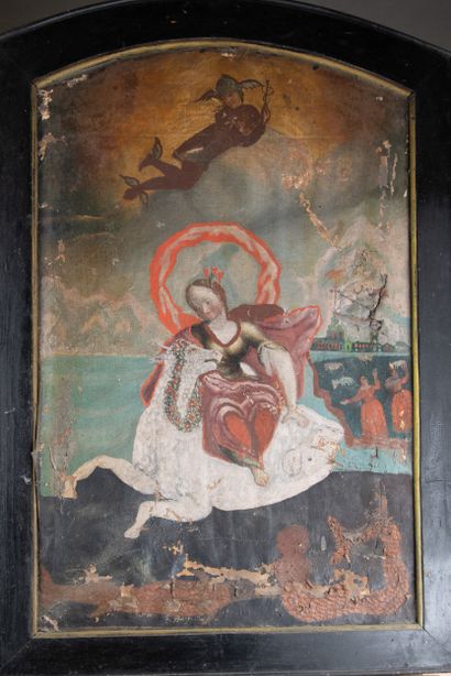 18th century naive school
The Abduction of...