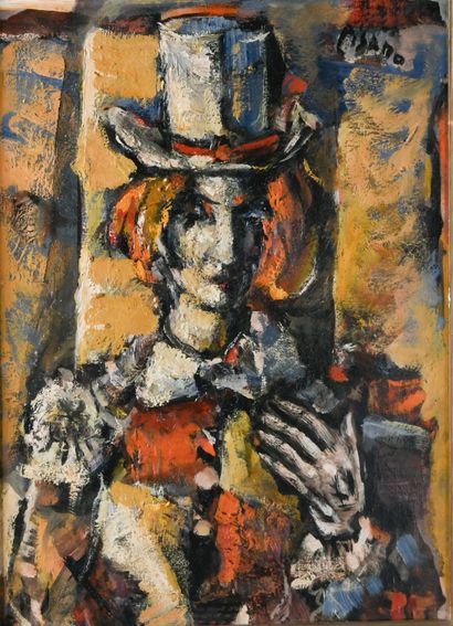 Eduardo PISANO (1912-1986)
Figure with hat...
