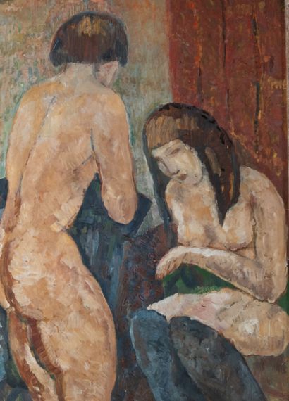 Paris school of the 1930s
The two friends
Oil...