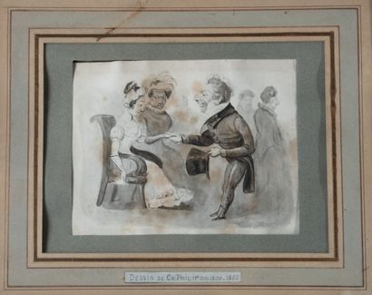 Attributed to Charles PHILIPON (1800-1861)
Caricatures...