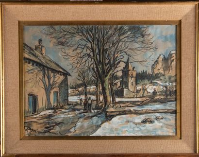 Émile MENETRIER (1893-1980)
Village du Dauphiné...