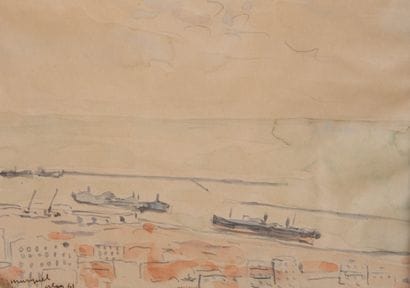 Albert MARQUET (1875-1947)
Le port d’Alger,...