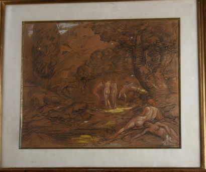 Charles SENARD (1878-1934) 
Bathers in a...