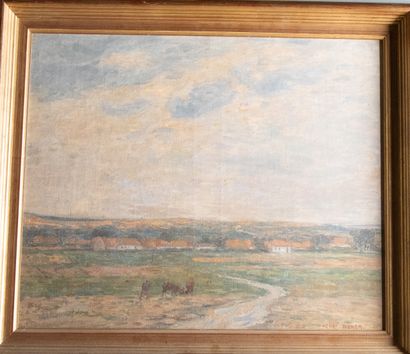 Henri DUHEM (1860-1941)
Village in the dune
Oil...