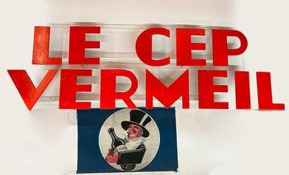 LE CEP VERMEIL
Enseigne d’épicerie et fagnon
24...