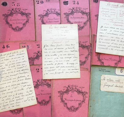 THEATRE GUIGNOL
Pièces manuscrites, comprenant...
