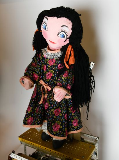 MECCANO
Automaton doll 
Mounted on base
Handcrafted,...
