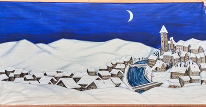 GUIGNOL
Painted theatrical set depicting...