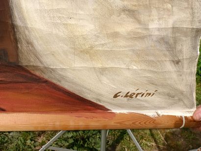 GUIGNOL 
Reunion of backdrop canvases, including...