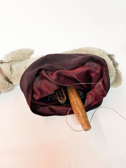 Rare Marionnette âne tête en bois sculpté...
