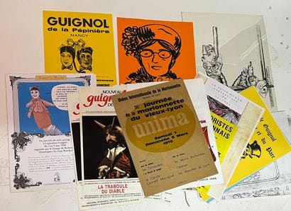 GUIGNOL
Lot d’affiches Guignol
Dont théâtres
On...