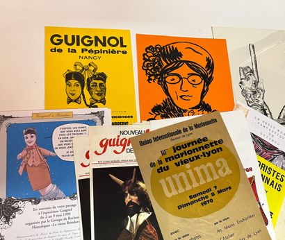 GUIGNOL
Lot d’affiches Guignol
Dont théâtres
On...