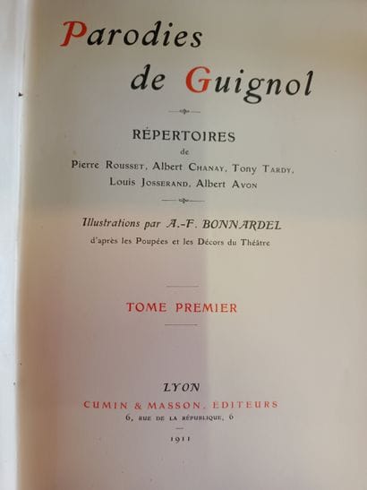 BONNARDEL
Parodie de Guignol
Lyon, Cumin...
