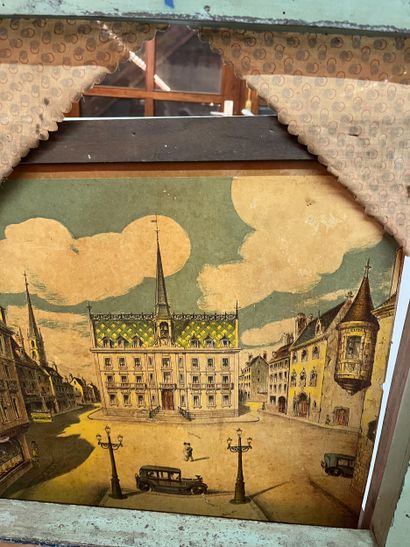 Old Castelet Guignol salon-style wooden theater
H...
