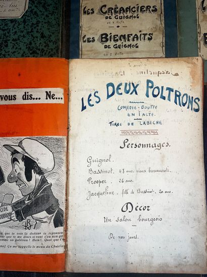 THEATRE DE GUIGNOL
Réunion de manuscrits...