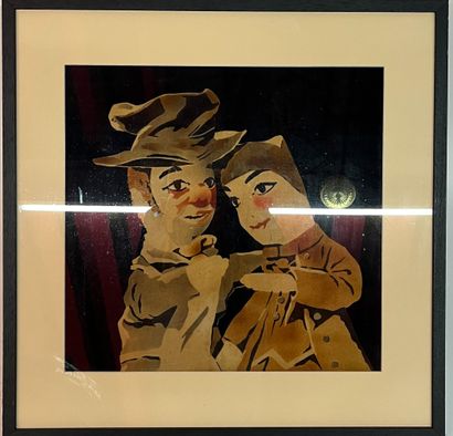 Guignol et Gnafron
Toile sur velours tissage...